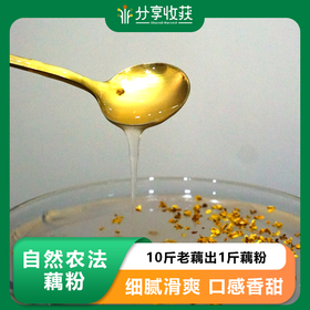 自然农法藕粉 | 10斤老藕出1斤藕粉 | 细腻滑爽 口感香甜 | 公平贸易 * Natural Farming Method Lotus Root Starch