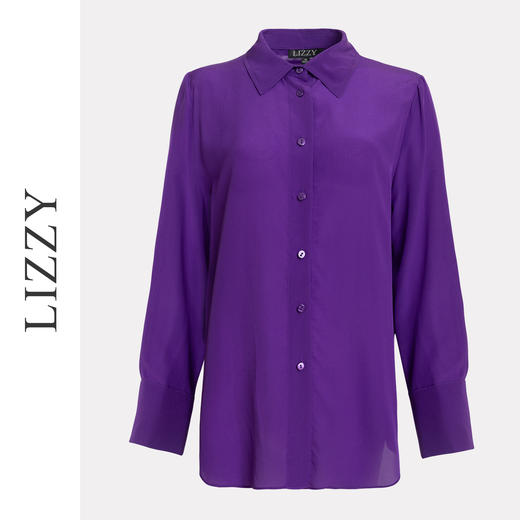 LIZZY早秋名媛气质轻奢真丝衬衫长袖时髦洋气桑蚕丝女衬衣8062 商品图5