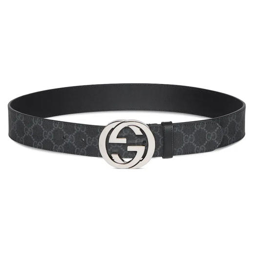 【五】GUCCI 古驰 男士互扣式双G搭扣腰带 黑色 411924 KGDHX 8449 商品图0