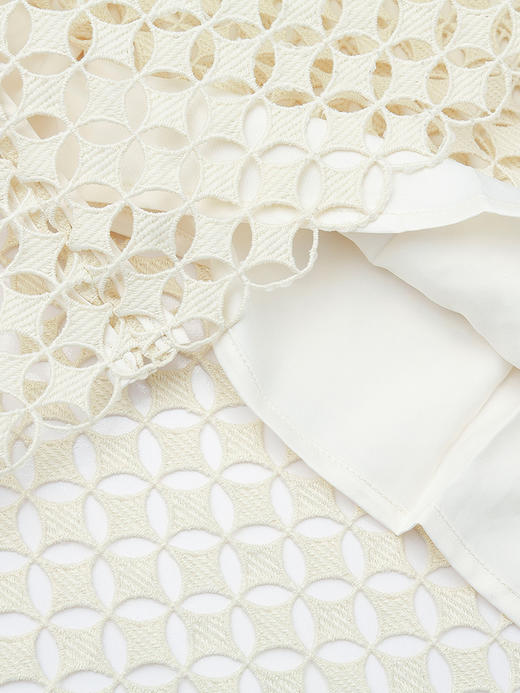 镂空肌理感蕾丝半裙 春季高腰遮肉百搭温柔风中长裙 商品图3