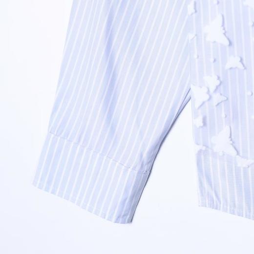 6975SDSA男士秋冬新款痞帅男装潮牌高街拼接蝴蝶翻领长袖衬衫百搭时尚 商品图4