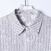 6951SDSA男士秋冬新款痞帅男装时尚简约撞色竖纹设计感长袖衬衫百搭 商品缩略图2