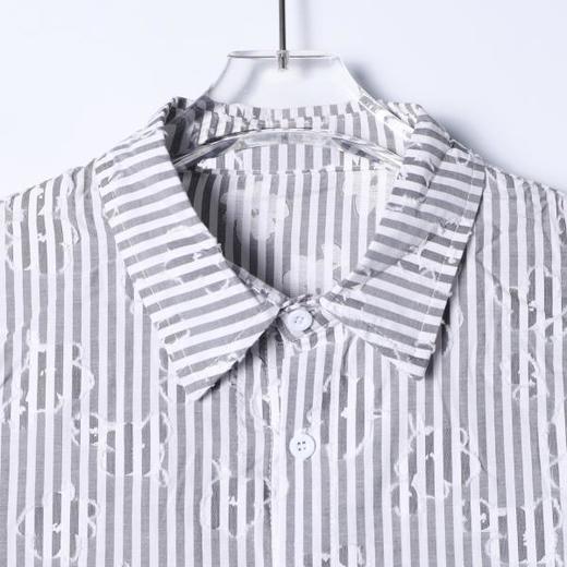 6951SDSA男士秋冬新款痞帅男装时尚简约撞色竖纹设计感长袖衬衫百搭 商品图2