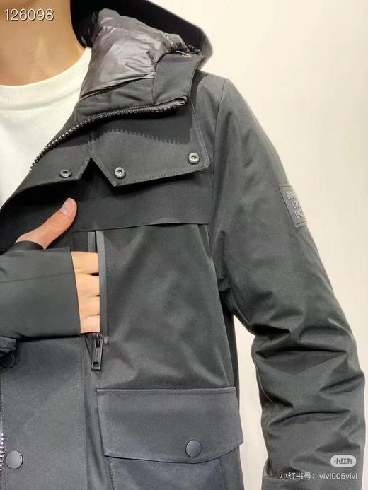 F012437冬季新款定制工装大口袋短款连帽情侣羽绒服 商品图7