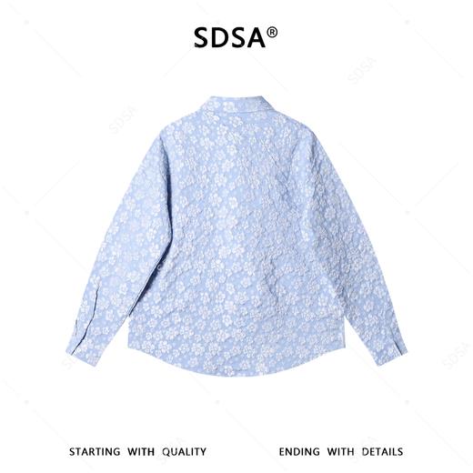 6944SDSA男士秋冬新款痞帅男装潮牌高街提花花卉翻领长袖衬衫百搭时尚 商品图5