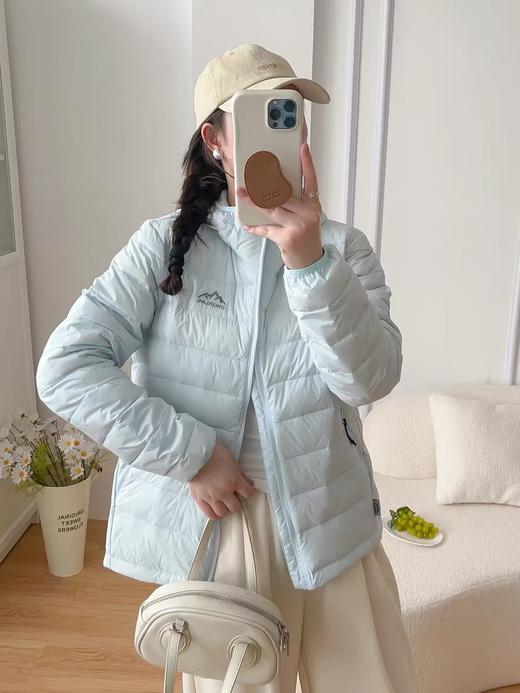 【YW】无忧购50%白鸭绒排骨羽绒服女短款轻盈加厚休闲运动连帽外套616 商品图3