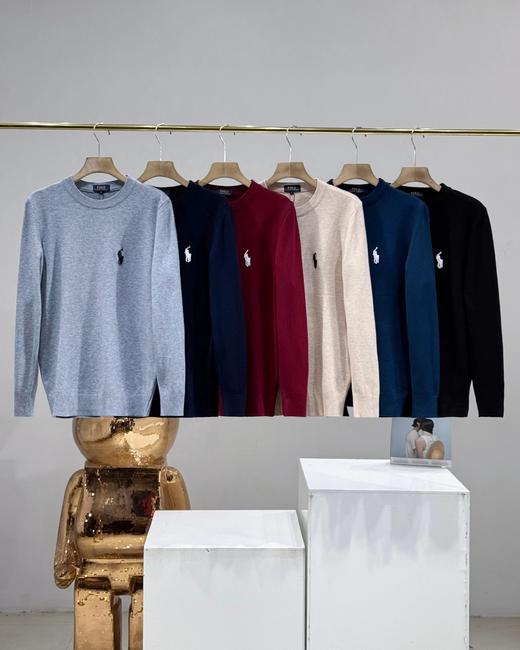 F012498老钱休闲风圆领高品质柔软亲肤针织衫 商品图0