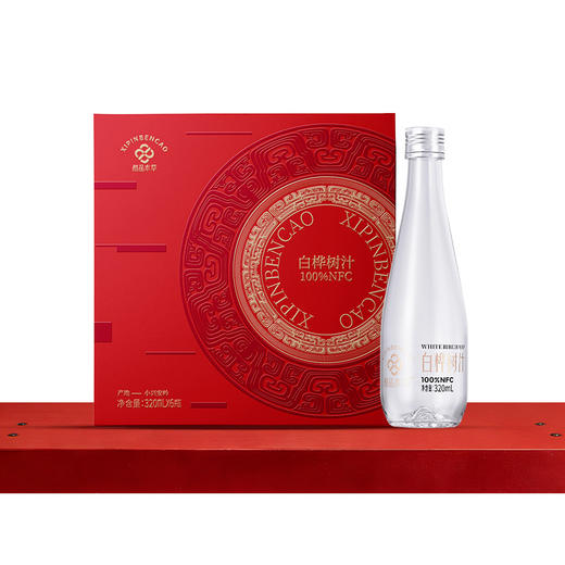 白桦树汁 100%NFC白桦树汁 源自小兴安岭天然白桦林  6瓶礼盒装 商品图0