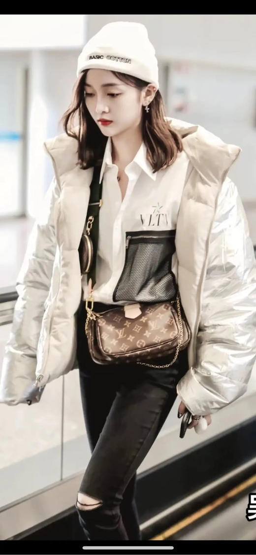 LV 老花 五合一 绿肩带 斜挎包 商品图3