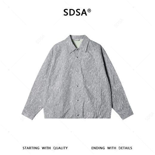 SDSA男士秋冬新款痞帅男装潮牌不规则提花口袋外套夹克百搭宽松 商品图1