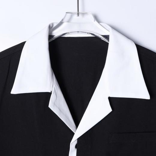 7003SDSA秋冬新款痞帅男装优雅法式叠穿拼接长袖衬衫简约百搭衬衣时尚 商品图2