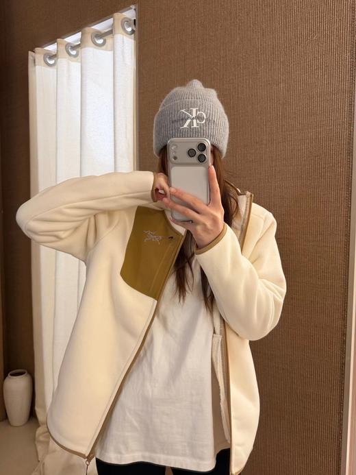 F012445春秋款立领+连帽设计情侣款户外抓绒外套 商品图3