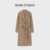 ROMI STUDIO“全手缝”秘鲁羊驼羊毛双排扣双面毛呢大衣RWCAW86776 商品缩略图0