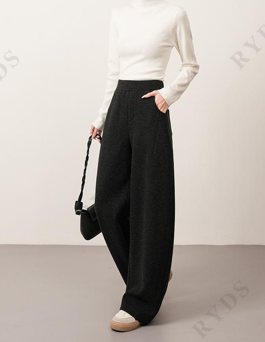 新裤型隐藏小腹大臀显瘦弯刀木瓜裤加厚垂坠阔腿裤 商品图14