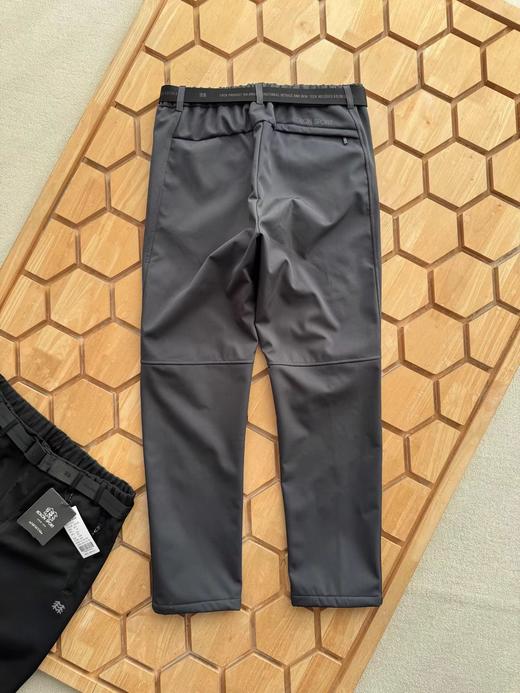 F012491户外防腰带直筒长裤运动裤子软壳加绒裤 商品图7