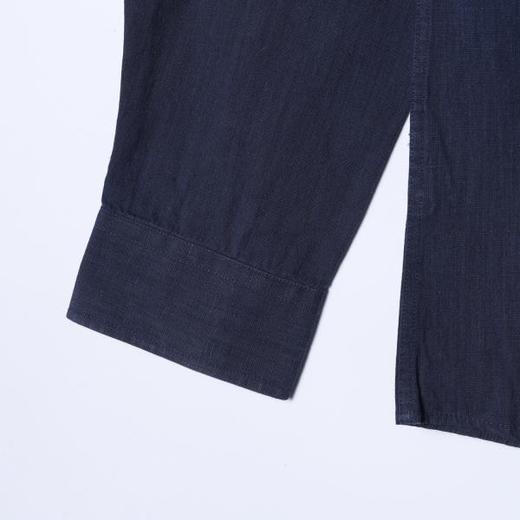 1170SDSA男士春夏新款痞帅男装老钱风百搭纯色长袖衬衫时尚休闲衬衣 商品图4