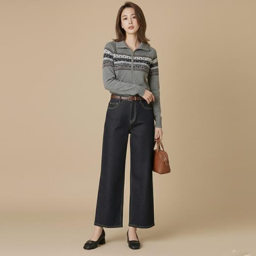 微信25D614-4106低领羊毛衫 商品图0