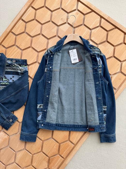 福神2025秋新品男士海鸥印花牛仔夹克外套 商品图4