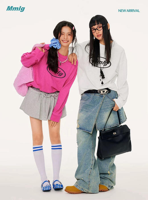 韩国订单mmlg竹节棉长袖T恤打底衫 商品图6