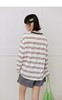 F012484春季新款女版logo撞色条纹长袖t恤 商品缩略图8