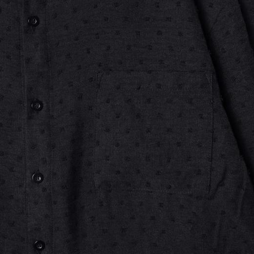 6849SDSA男士春夏新款痞帅男装设计感磨破翻领长袖衬衫百搭显瘦衬衣 商品图3