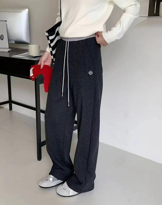 F012420秋冬慵懒氛围感撞色腰头香蕉裤卫裤休闲裤 商品图6