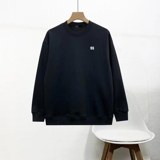 F012425新款休闲百搭圆领套头加绒卫衣男女同款 商品图1