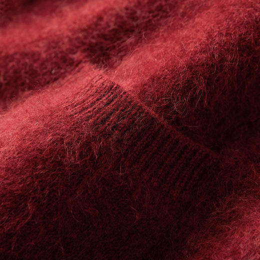 北美小动物系列~中长款连帽针织外套女慵懒感宽松长袖开衫XDW250501 商品图4