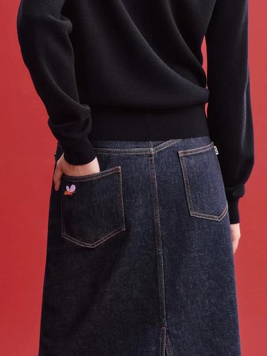 F012481新年系列女装2026春夏新款棉弹牛仔半身裙 商品图6