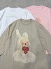 F012485早春新品卡通兔系列棉质宽松圆领长袖T恤上衣 商品缩略图2