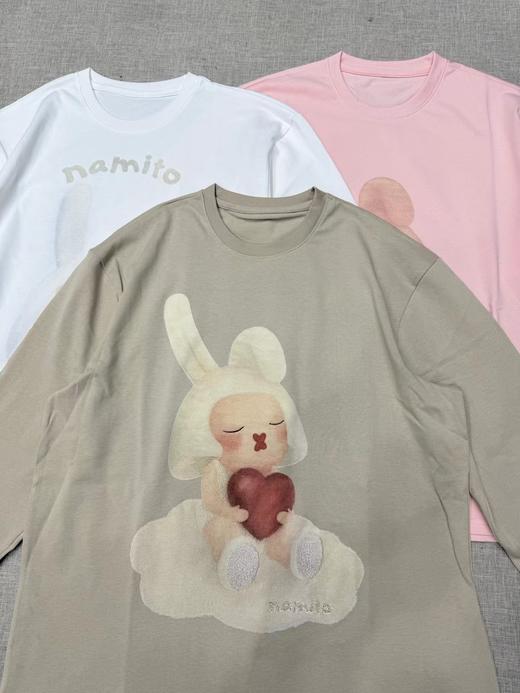 F012485早春新品卡通兔系列棉质宽松圆领长袖T恤上衣 商品图2