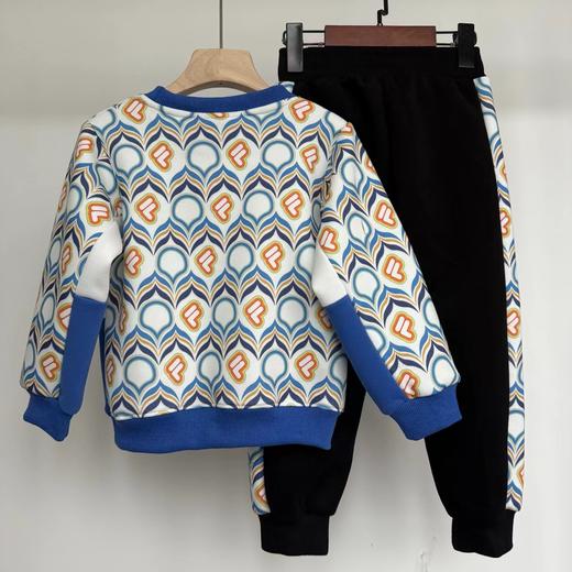 F012443春季新款男女宝宝满印圆领卫衣+卫裤套装 商品图2