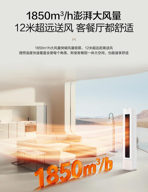 海尔（Haier）小红花性能王·京棠3P客厅柜机一级能效KFR-72LW/J300-1套机 商品图3