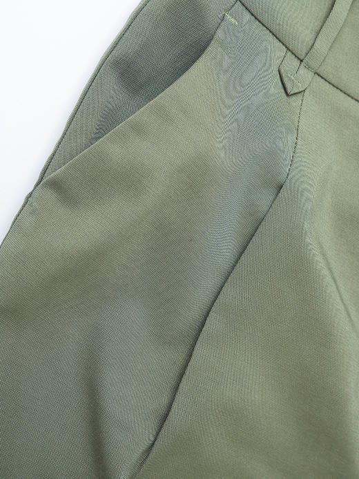 高腰 A 字短裤女 2026 春装新品 军绿色宽松显瘦通勤阔腿热裤 商品图3