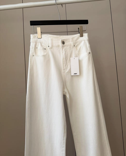 江南布衣白色牛仔裤 商品图5