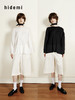 hidemi副线小h 匹马棉圆领百搭错层长袖T恤上衣 商品缩略图0