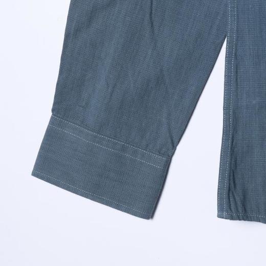 1170SDSA男士春夏新款痞帅男装老钱风百搭纯色长袖衬衫时尚休闲衬衣 商品图3