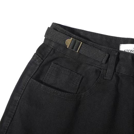 F012457新款美式高街碳素水洗直筒大口袋工装裤子可调节腰带长裤 商品图9