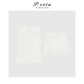 04-3潘依绣丁丁宠粉时尚简约亚麻口袋套装Q19202