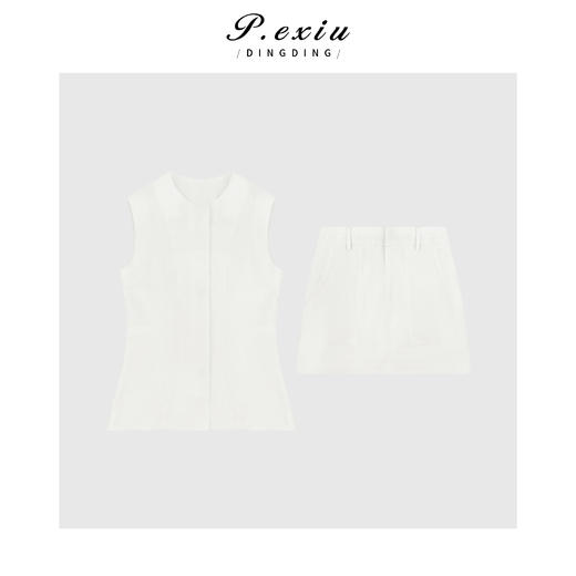 04-3潘依绣丁丁宠粉时尚简约亚麻口袋套装Q19202 商品图0