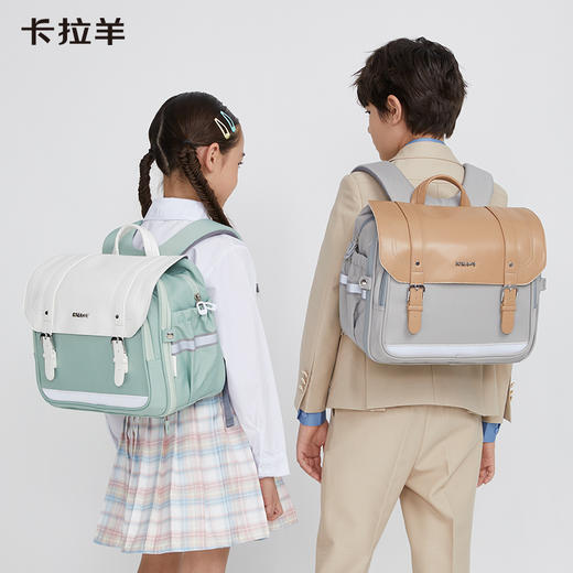 卡拉羊小学生6维防下坠减负书包18L立体方包 臻品系列 CX2149 商品图1
