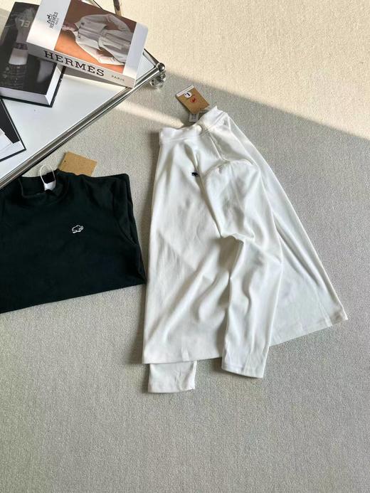 F012413纯色百搭系列半高领加绒打底衫情侣款 商品图2