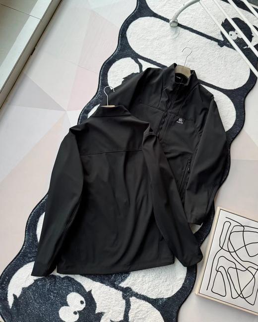 F012497防风防水防冰立体薄绒立领软壳衣外套 商品图4