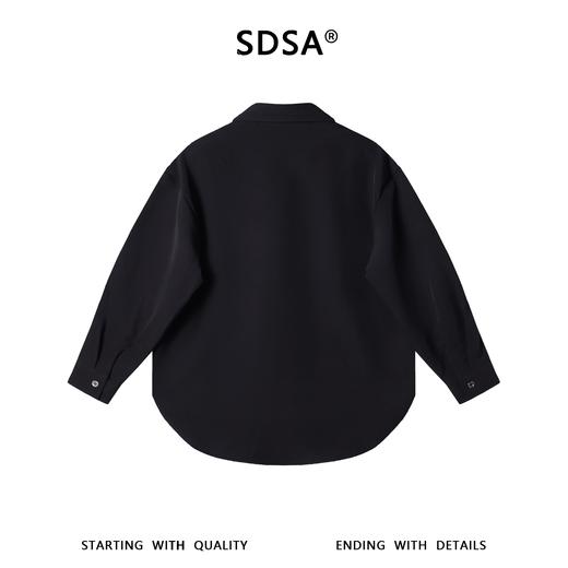 7029SDSA男士春夏新款痞帅男装简约时尚星星纽扣设计长袖衬衫百搭宽松 商品图5