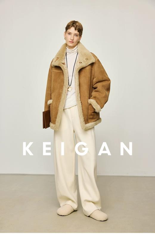 新裤型隐藏小腹大臀显瘦弯刀木瓜裤加厚垂坠阔腿裤 商品图10