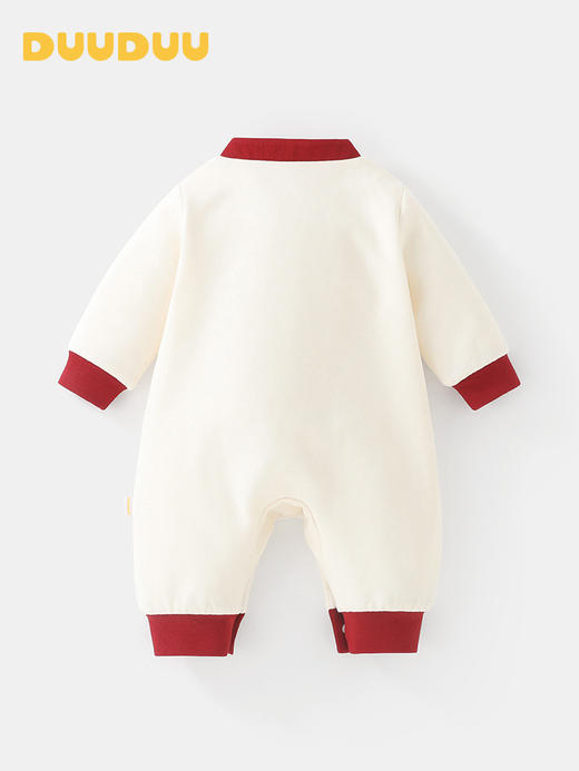 DUUDUU新年满月宝宝保暖连体衣冬季a类新中式拜年婴儿过年衣服 商品图2