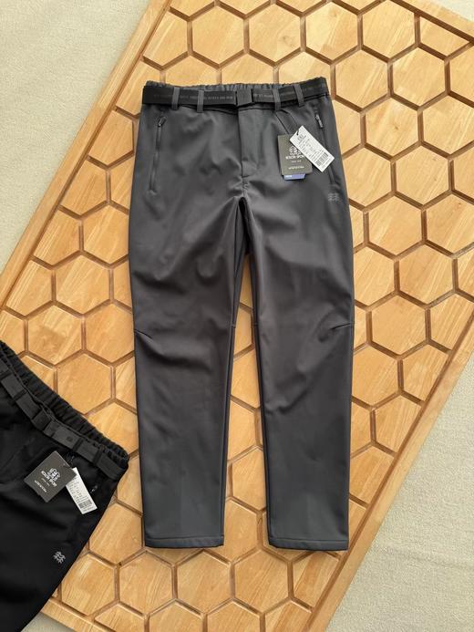 F012491户外防腰带直筒长裤运动裤子软壳加绒裤 商品图5