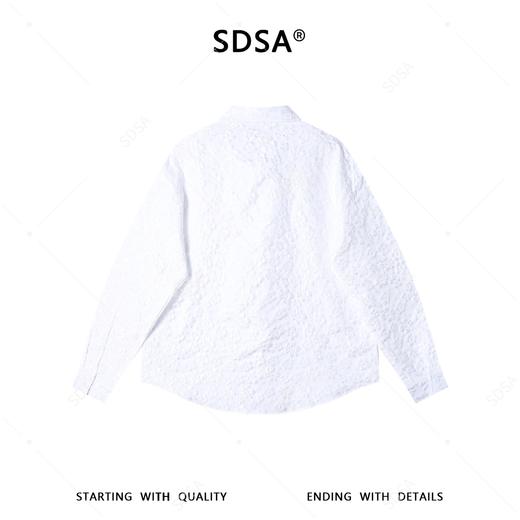 6944SDSA男士秋冬新款痞帅男装潮牌高街提花花卉翻领长袖衬衫百搭时尚 商品图5