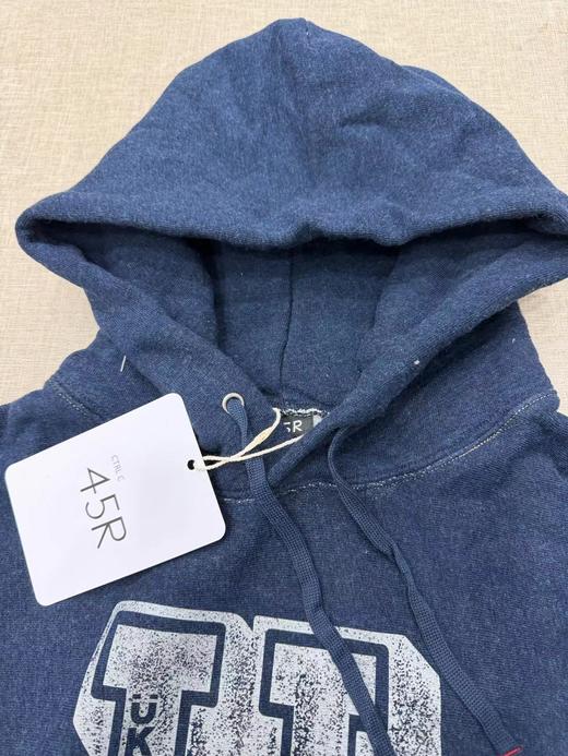 F012475靛蓝吉它刺绣侧拼罗纹插兜连帽衫卫衣 商品图10