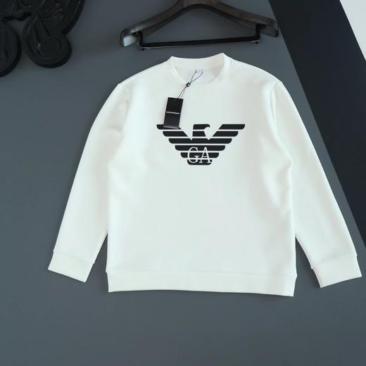 F012404胸前大标logo情侣款圆领卫衣男女同款 商品图2